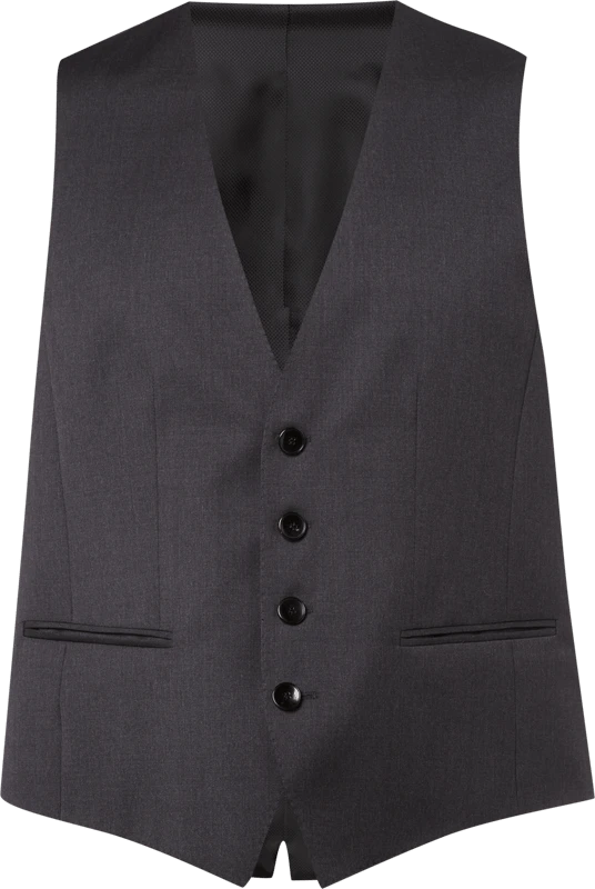 BOSS Weste Aus Schurwolle - Anthrazit 3 BOSS Weste Aus Schurwolle - Anthrazit – Bild 3