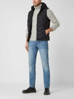 NO EXCESS Steppweste Mit Kapuze - Schwarz