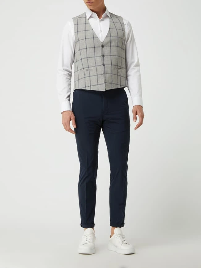 Atelier Torino Weste Aus Leinen-Schurwoll-Mix Modell 'Panfilo' - Hellgrau 1 Atelier Torino Weste Aus Leinen-Schurwoll-Mix Modell 'Panfilo' - Hellgrau