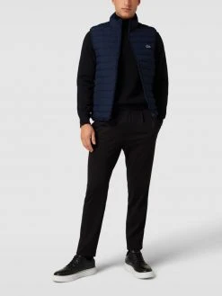 Lacoste Steppweste Mit Logo-Stitching - Dunkelblau