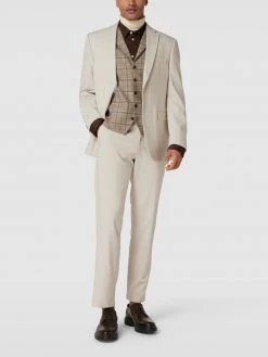 Carl Gross Weste Mit Karomuster Modell 'Warner' - Schlamm