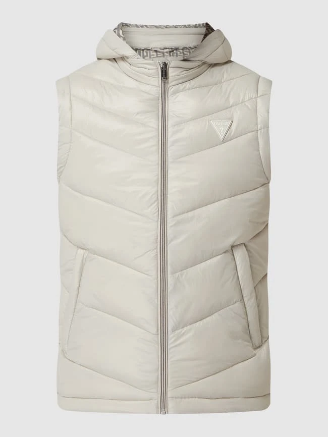 Guess Steppweste Mit Abnehmbarer Kapuze - Wasserabweisend - Hellgrau 2 Guess Steppweste Mit Abnehmbarer Kapuze - Wasserabweisend - Hellgrau – Bild 2