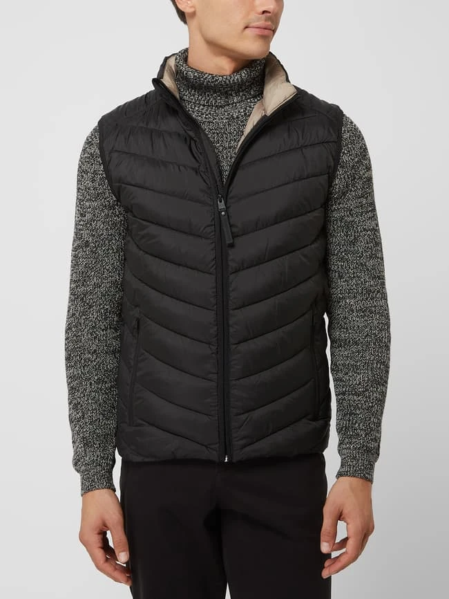Tom Tailor Light-Steppweste Mit Reißverschlusstaschen - Schwarz 4 Tom Tailor Light-Steppweste Mit Reißverschlusstaschen - Schwarz – Bild 4