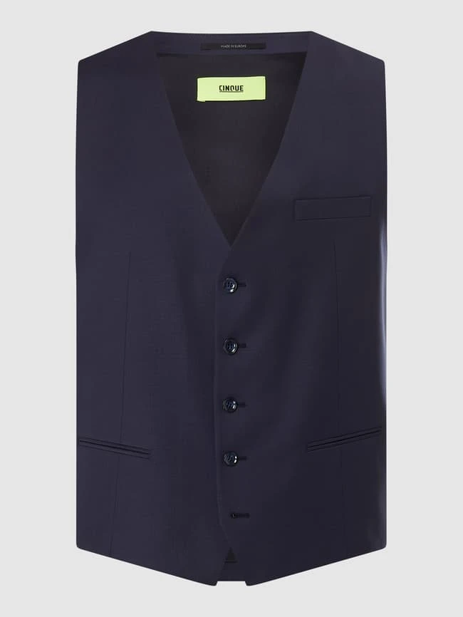 Cinque Weste Mit Schurwoll-Anteil Modell 'Cicastello' - Marineblau 1 Cinque Weste Mit Schurwoll-Anteil Modell 'Cicastello' - Marineblau