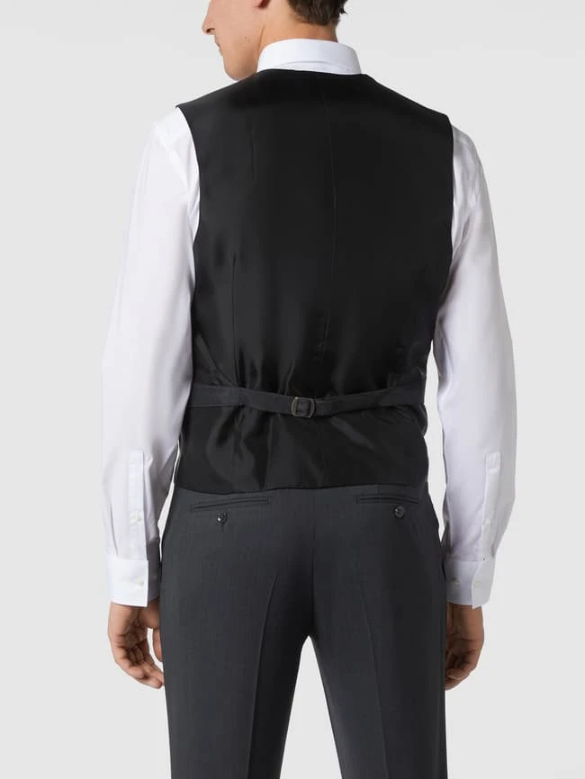 CG - Club Of Gents Slim Fit Weste Aus Schurwolle - 'Savile Row' - Dunkelgrau 5 CG - Club Of Gents Slim Fit Weste Aus Schurwolle - 'Savile Row' - Dunkelgrau – Bild 5