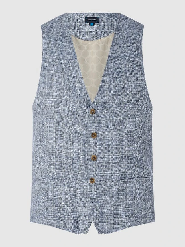 Pierre Cardin Weste Aus Schurwollmischung Modell 'Gab' - 'Futureflex' - Bleu 1 Pierre Cardin Weste Aus Schurwollmischung Modell 'Gab' - 'Futureflex' - Bleu
