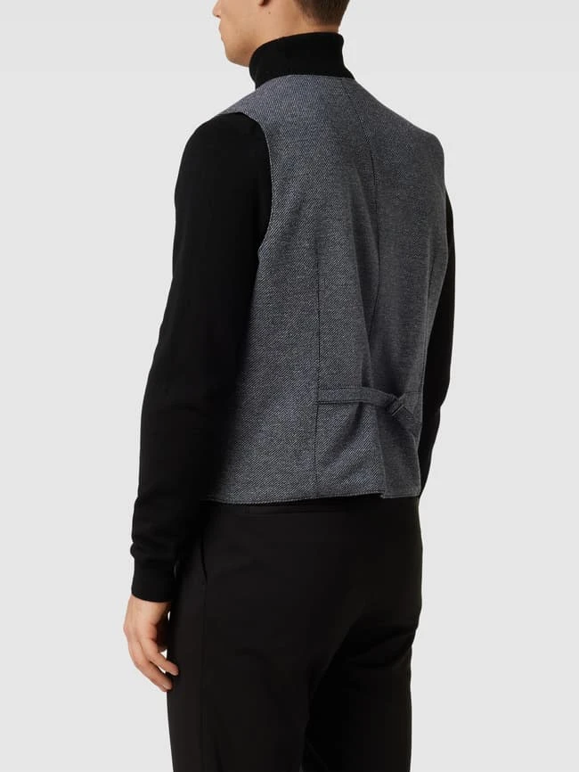 Christian Berg Men Weste Mit Strukturmuster - Blau 5 Christian Berg Men Weste Mit Strukturmuster - Blau – Bild 5