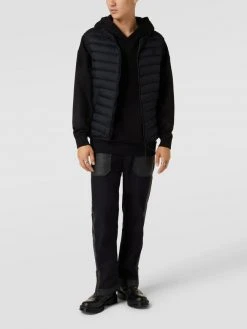 REVIEW Weste Mit Label-Patch - Schwarz