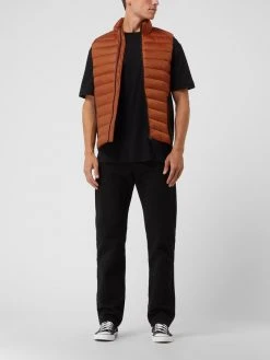 CK Calvin Klein Light-Steppweste Mit Stehkragen - Dunkel Orange