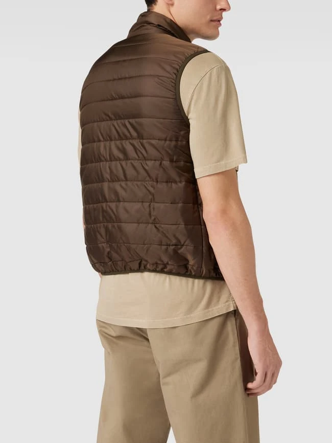 Aspesi Steppweste Mit Zweiwege-Reißverschluss - Dunkelgrün Meliert 5 Aspesi Steppweste Mit Zweiwege-Reißverschluss - Dunkelgrün Meliert – Bild 5