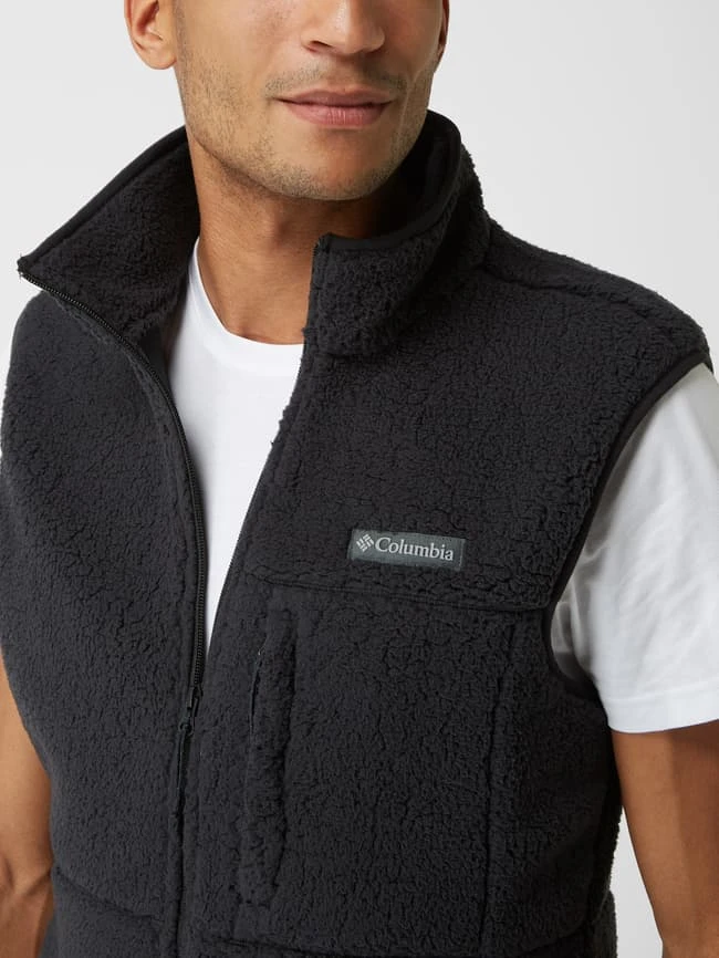 Columbia Weste Aus Teddyfell - Graphit 3 Columbia Weste Aus Teddyfell - Graphit – Bild 3