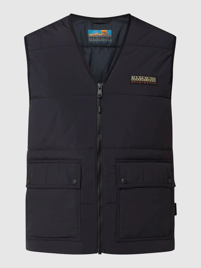 Napapijri Steppweste Mit Pattentaschen Modell 'Ski' - Schwarz 2 Napapijri Steppweste Mit Pattentaschen Modell 'Ski' - Schwarz – Bild 2