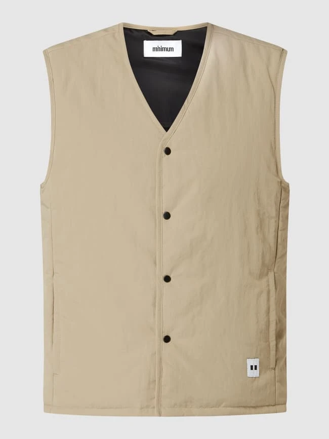 Minimum Weste Mit Druckknopfleiste - Sand 2 Minimum Weste Mit Druckknopfleiste - Sand – Bild 2