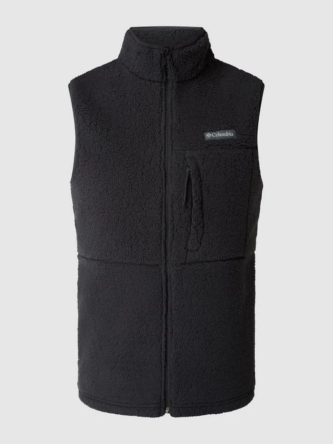 Columbia Weste Aus Teddyfell - Graphit 2 Columbia Weste Aus Teddyfell - Graphit – Bild 2