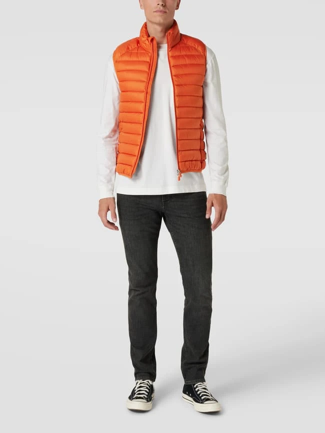 SAVE THE DUCK Steppweste Mit Logo-Detail Modell 'ADAM' - Orange 1 SAVE THE DUCK Steppweste Mit Logo-Detail Modell 'ADAM' - Orange