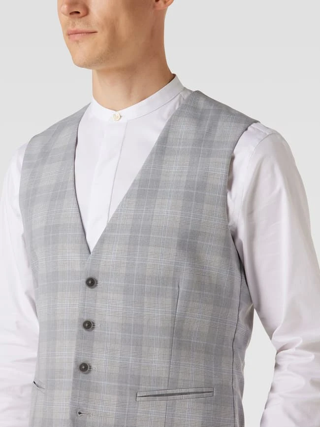 MCNEAL Weste Mit Glencheck-Muster - Mittelgrau 3 MCNEAL Weste Mit Glencheck-Muster - Mittelgrau – Bild 3