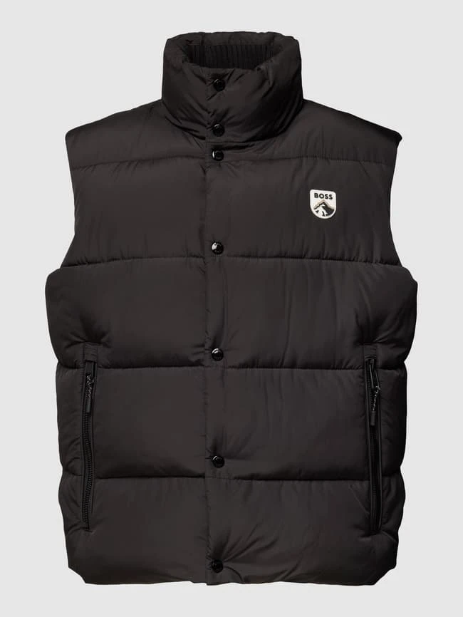 BOSS Steppweste Mit Label-Detail Modell 'Chadwick' - Schwarz 2 BOSS Steppweste Mit Label-Detail Modell 'Chadwick' - Schwarz – Bild 2
