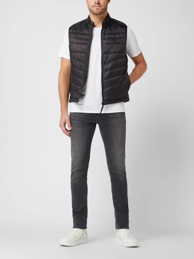 Jack & Jones Steppweste Mit Stehkragen Modell 'Hero' - Schwarz 1 Jack & Jones Steppweste Mit Stehkragen Modell 'Hero' - Schwarz