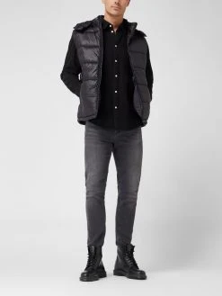 Karl Lagerfeld Steppweste Mit Abnehmbarer Kapuze - Schwarz