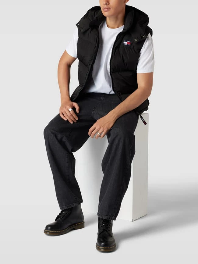 Tommy Jeans Steppweste Mit Label-Stitching Modell 'ALASKA' - Schwarz 1 Tommy Jeans Steppweste Mit Label-Stitching Modell 'ALASKA' - Schwarz