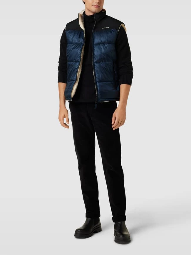 MCNEAL Wendeweste Mit Label-Print - Marineblau 1 MCNEAL Wendeweste Mit Label-Print - Marineblau