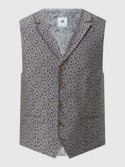 Atelier Torino Weste Mit Allover-Muster Modell 'Orazio' - Orange