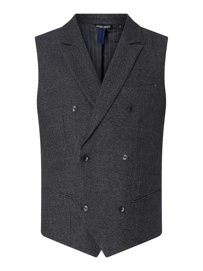 Antony Morato Slim Fit Weste Mit Stretch-Anteil - Royalblau 1 Antony Morato Slim Fit Weste Mit Stretch-Anteil - Royalblau