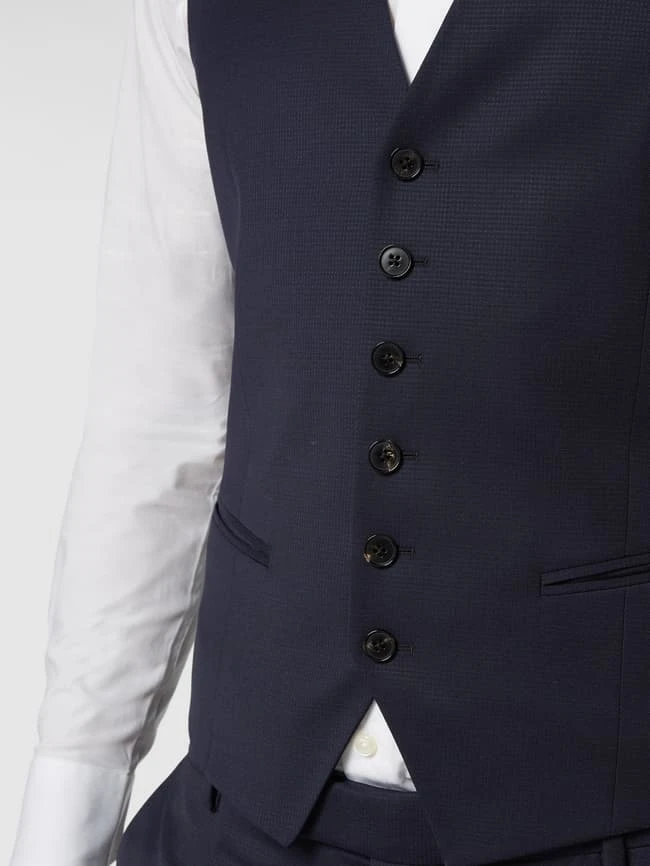 JOOP! Collection Slim Fit Weste Mit Webstruktur Modell 'White' - Marineblau 3 JOOP! Collection Slim Fit Weste Mit Webstruktur Modell 'White' - Marineblau – Bild 3