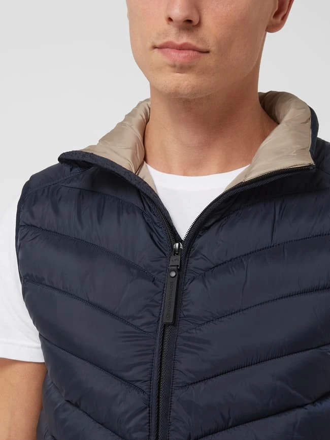 Tom Tailor Light-Steppweste Mit Reißverschlusstaschen - Marineblau 3 Tom Tailor Light-Steppweste Mit Reißverschlusstaschen - Marineblau – Bild 3