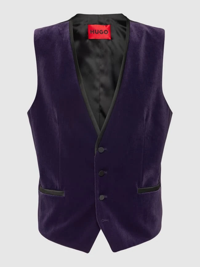 HUGO Weste Mit Eingrifftaschen - Purple 1 HUGO Weste Mit Eingrifftaschen - Purple