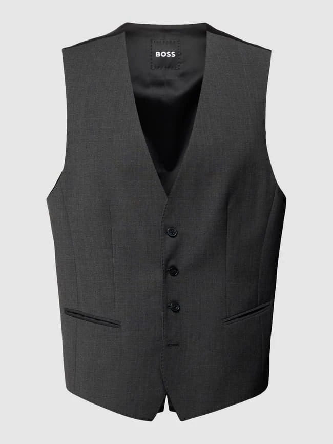 BOSS Weste Mit Paspeltaschen - Anthrazit 2 BOSS Weste Mit Paspeltaschen - Anthrazit – Bild 2