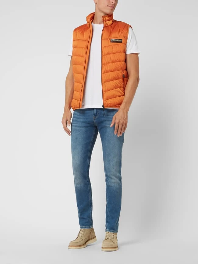 Napapijri Regular Fit Steppweste Mit Stehkragen Modell 'Aerons' - Orange 1 Napapijri Regular Fit Steppweste Mit Stehkragen Modell 'Aerons' - Orange