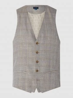 Pierre Cardin Weste Aus Schurwollmischung Modell 'Gab' - 'Futureflex' - Beige