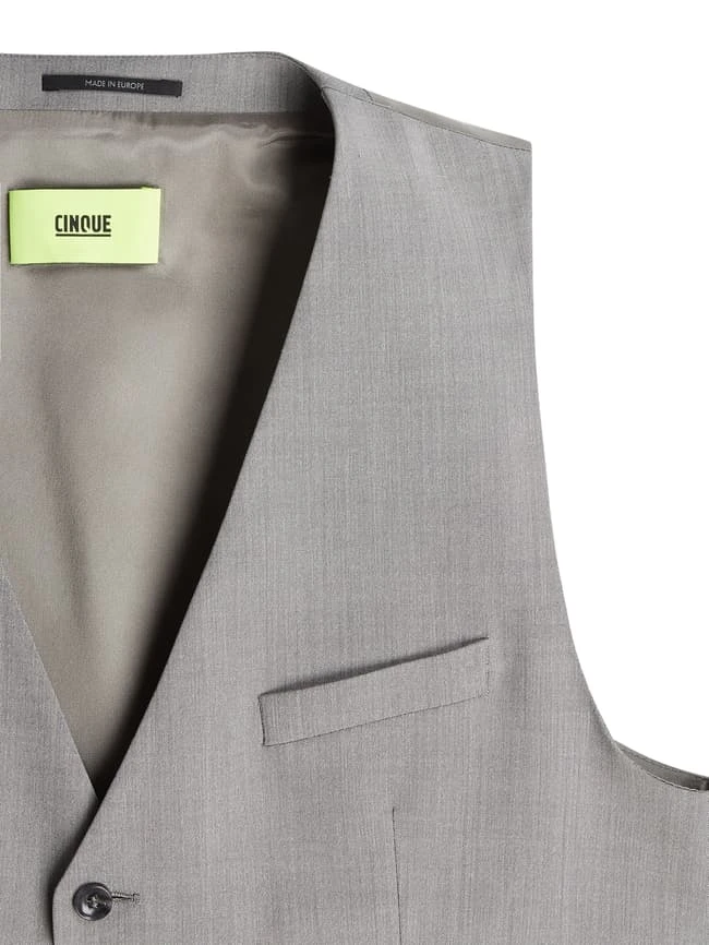 Cinque Weste Mit Schurwoll-Anteil Modell 'Cimonopoli' - Silber 2 Cinque Weste Mit Schurwoll-Anteil Modell 'Cimonopoli' - Silber – Bild 2