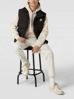 BOSS Steppweste Mit Label-Detail Modell 'Chadwick' - Schwarz