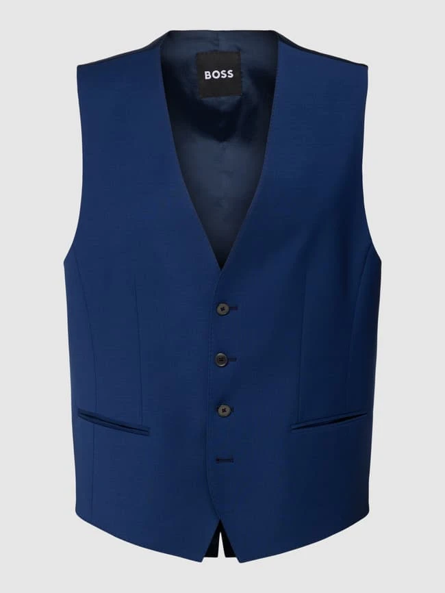 BOSS Weste Mit Paspeltaschen - Royalblau 2 BOSS Weste Mit Paspeltaschen - Royalblau – Bild 2