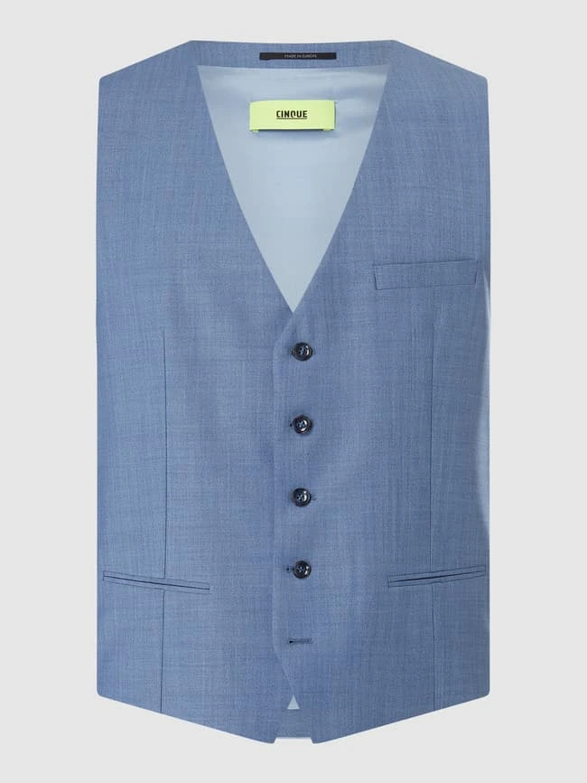 Cinque Weste Mit Schurwoll-Anteil Modell 'Cimonopoli' - Bleu 1 Cinque Weste Mit Schurwoll-Anteil Modell 'Cimonopoli' - Bleu