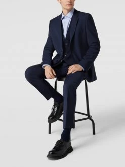 BOSS Weste Mit Paspeltaschen - Marineblau