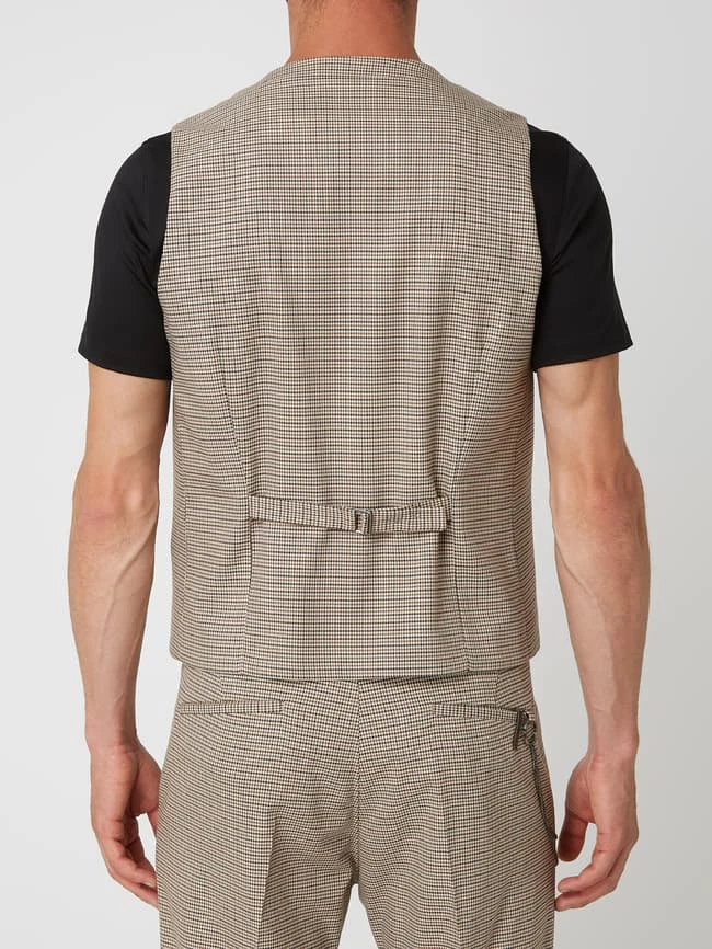 Cinque Slim Fit Weste Mit Pepita-Dessin Modell 'Civiro' - Ecru 5 Cinque Slim Fit Weste Mit Pepita-Dessin Modell 'Civiro' - Ecru – Bild 5