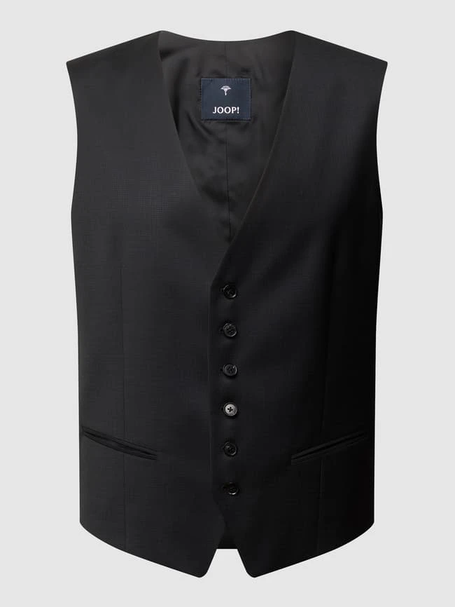 JOOP! Collection Slim Fit Weste Mit Webstruktur Modell 'White' - Schwarz 2 JOOP! Collection Slim Fit Weste Mit Webstruktur Modell 'White' - Schwarz – Bild 2