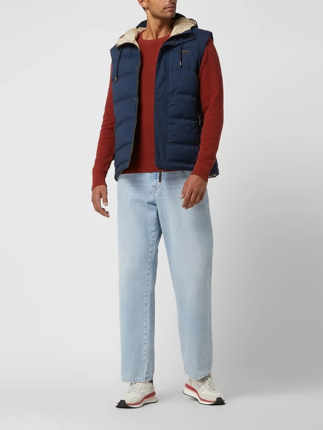 Ragwear Steppweste Mit Kapuze Modell 'Seto' - Wasserdicht - Dunkelblau Meliert 1 Ragwear Steppweste Mit Kapuze Modell 'Seto' - Wasserdicht - Dunkelblau Meliert