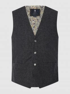 Seidenfalter Weste, Fliege Und Einstecktuch Im Set - Anthrazit