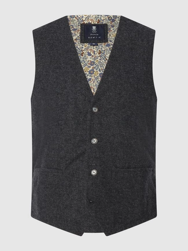 Seidenfalter Weste, Fliege Und Einstecktuch Im Set - Anthrazit 1 Seidenfalter Weste, Fliege Und Einstecktuch Im Set - Anthrazit