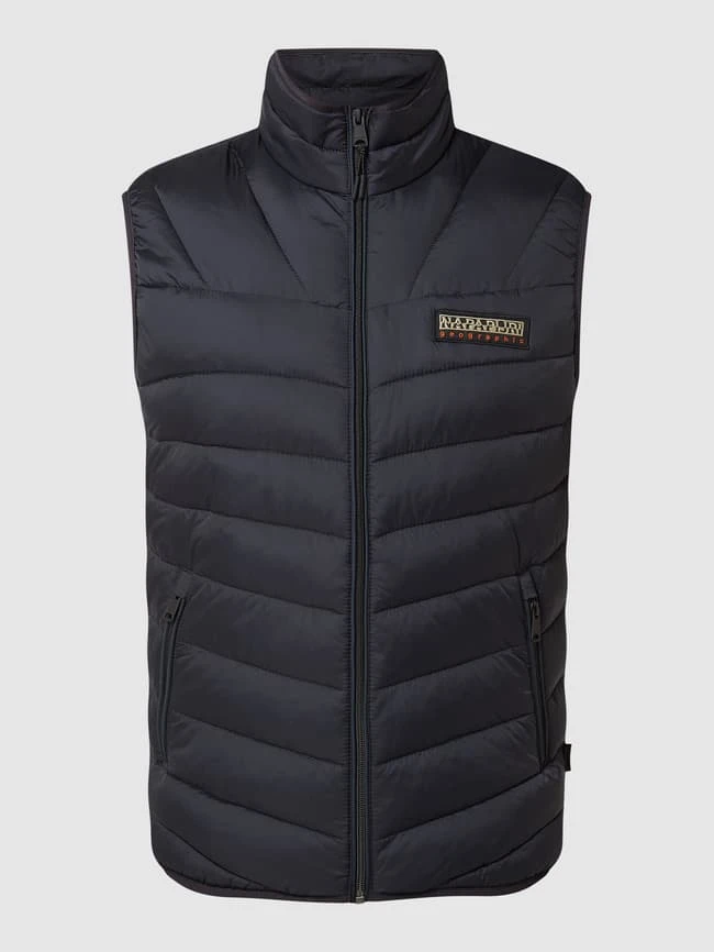 Napapijri Regular Fit Steppweste Mit Stehkragen Modell 'Aerons' - Schwarz 2 Napapijri Regular Fit Steppweste Mit Stehkragen Modell 'Aerons' - Schwarz – Bild 2