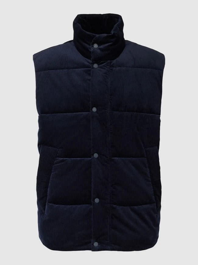 Marc O'Polo Denim Steppweste Aus Cord Modell 'Corduroy Outdoor Vest' - Marineblau 2 Marc O'Polo Denim Steppweste Aus Cord Modell 'Corduroy Outdoor Vest' - Marineblau – Bild 2