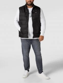 Tommy Jeans Plus PLUS SIZE Daunenweste In Stepp-Optik Modell 'Essential' - Schwarz