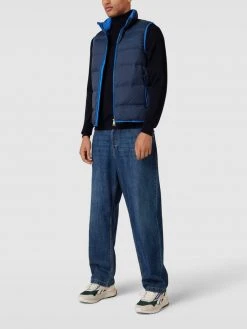 La Martina Weste Mit Label-Stitching - Marineblau