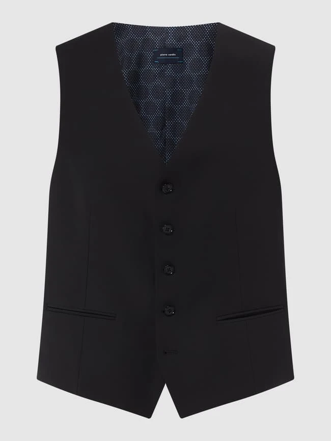 Pierre Cardin Weste Mit Schurwoll-Anteil Modell 'Hugo' - 'Futureflex' - Schwarz 1 Pierre Cardin Weste Mit Schurwoll-Anteil Modell 'Hugo' - 'Futureflex' - Schwarz