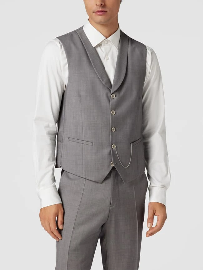 CG - Club Of Gents Weste Mit Leistentaschen Modell 'Paddy' - Hellgrau 4 CG - Club Of Gents Weste Mit Leistentaschen Modell 'Paddy' - Hellgrau – Bild 4