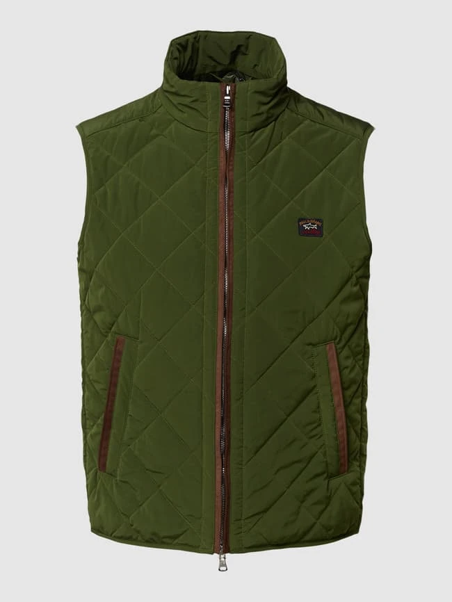 Paul & Shark Weste Mit Label-Patch - Olivgrün 2 Paul & Shark Weste Mit Label-Patch - Olivgrün – Bild 2